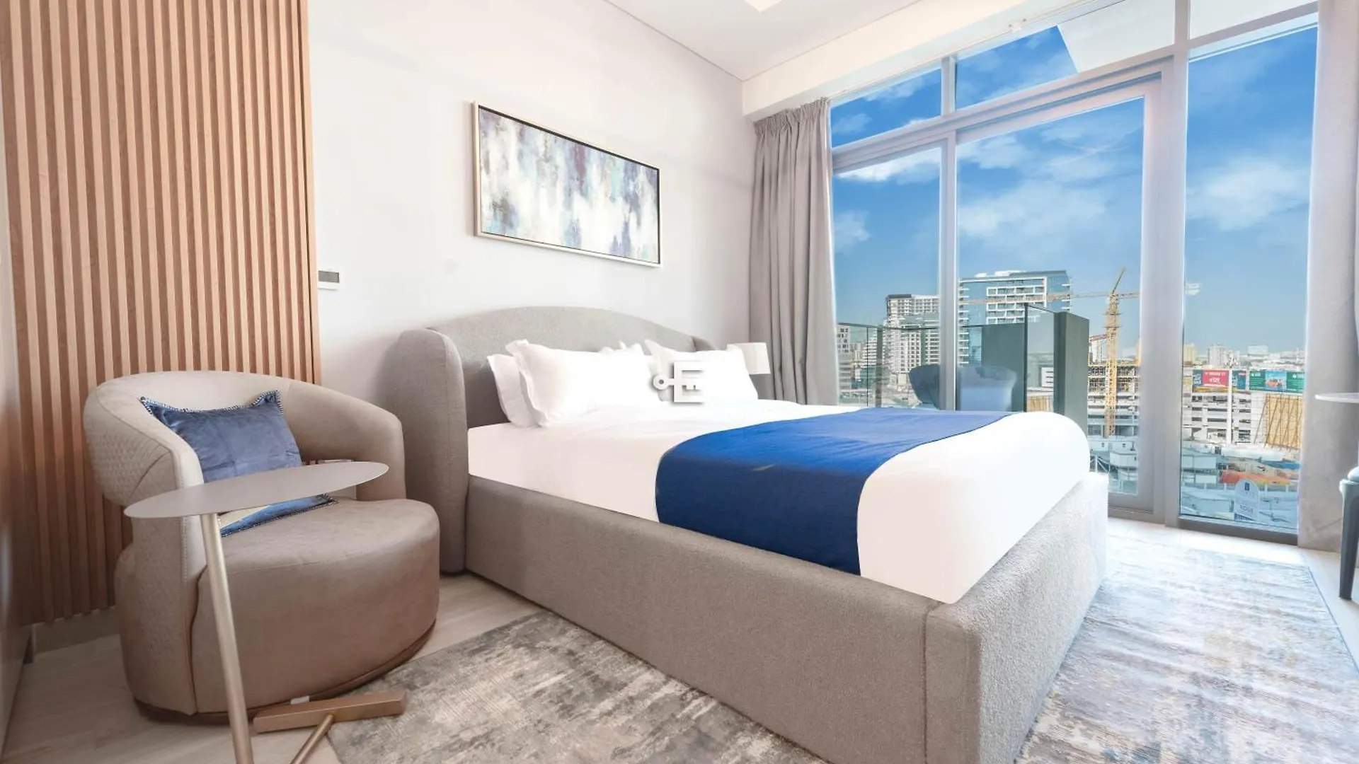 Everluxe Modern Pool View Studio In Al Jaddaf Dubaj Apartament